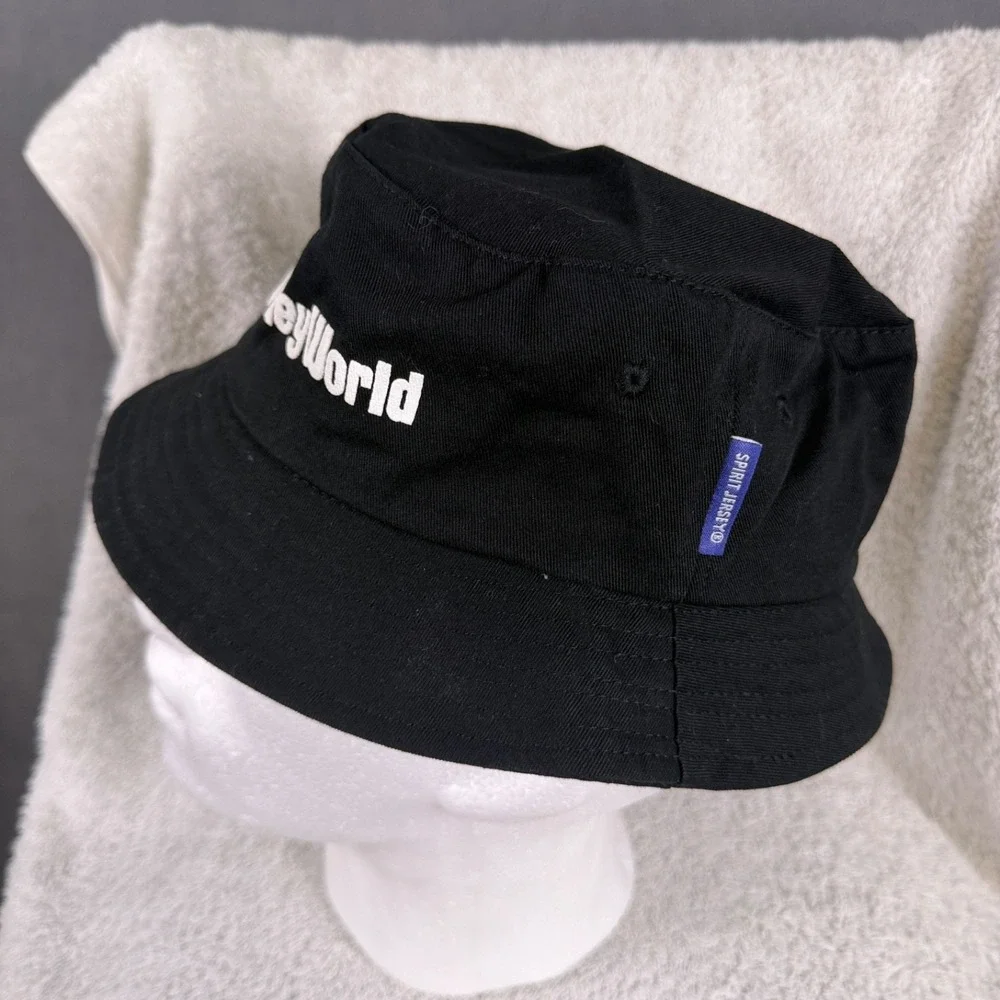 Disney Parks WDW Spirit Jersey Walt Disney‎ World Retro Bucket Hat Black OSFM